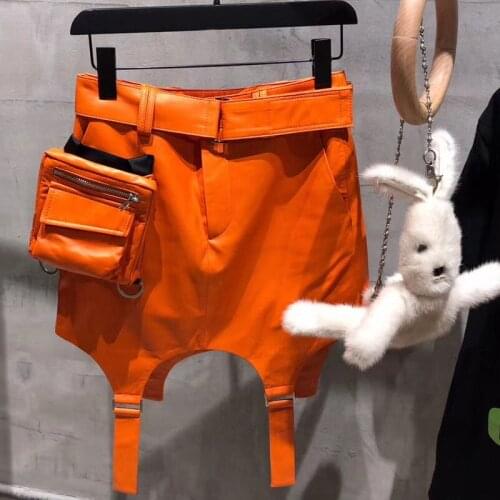 Genuine ladies real sheep leather skirt