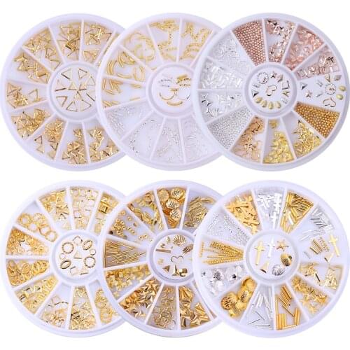 1Box Mixed Color Chameleon Stone Nail Rhinestone Small Irregular Beads 3D Nail Art Decoration In Wheel Accessories