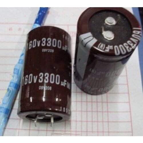10pcs 3300UF 160V 30*50MM Aluminum Electrolytic Capacitor 160v3300uf