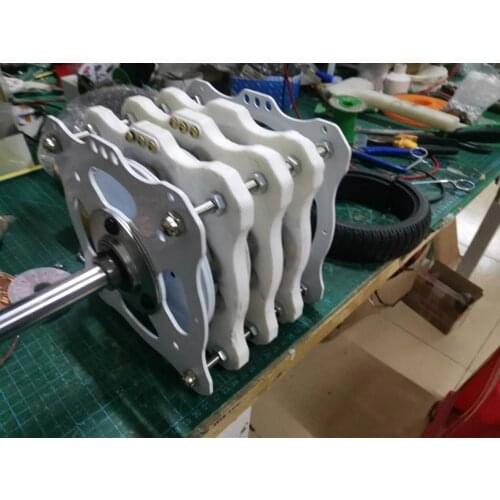 1000W+1000W+1000W High-power Three-layer Disc Generator Coreless Generator DIY Low Speed
