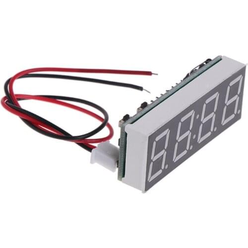 12V 5-24V Electronic Voltmeter Thermometer Clock for Car Auto LED Monitor Module R9JF
