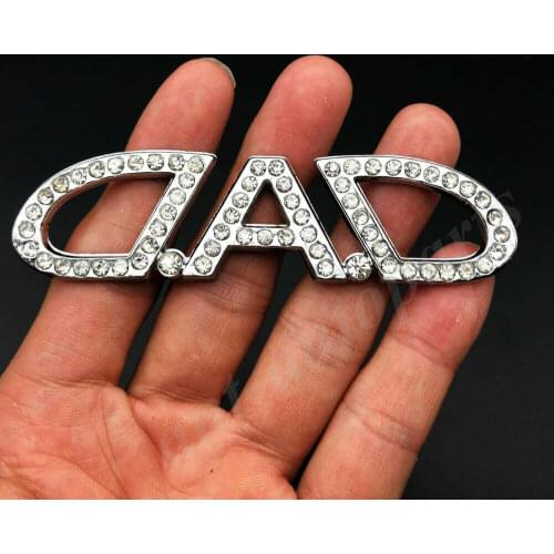 3D Metal Diamond DAD Garson VIP Luxury JDM JP Car Emblem Badge Decal Sticker