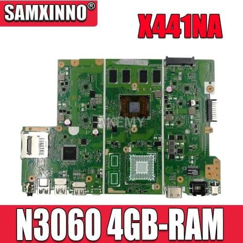 Akemy X441NA W/ N3060 4GB-RAM Laptop Motherboard For ASUS X441N X441NA F441N Laptop Mainboard