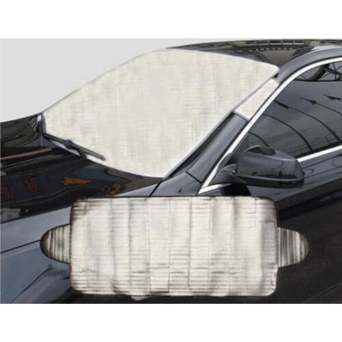Car Snow Ice Protector Visor Sun Shade Fornt Rear Windshield Cover Block Cover Front Rear Block Window Windshield accessories