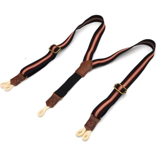 Kids Suspenders Striped Baby Braces Elastic & Adjustable Shirt Belt Unisex Straps Trousers sling 2.0*60cm 6 colors EBD6128
