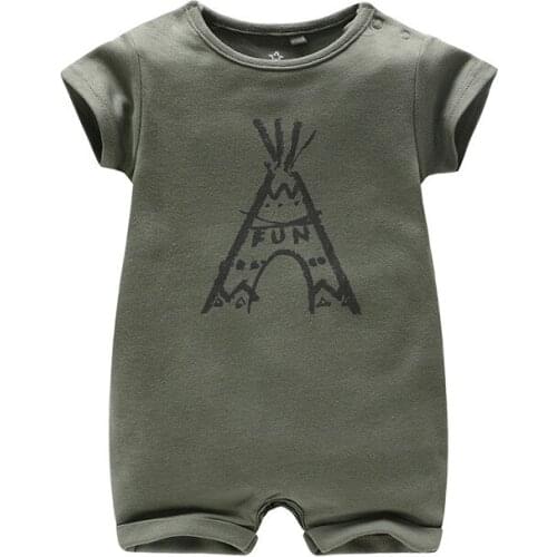 Newborn Baby Boy Rompers Children Fashion Summer Clothing Sets Cotton Short Sleeve Infant Romper Baby Girls Clothing Jumpsuits