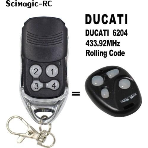 DUCATI 6204 Garage Remote Control 433.92mhz Rolling Code Transmitter Command