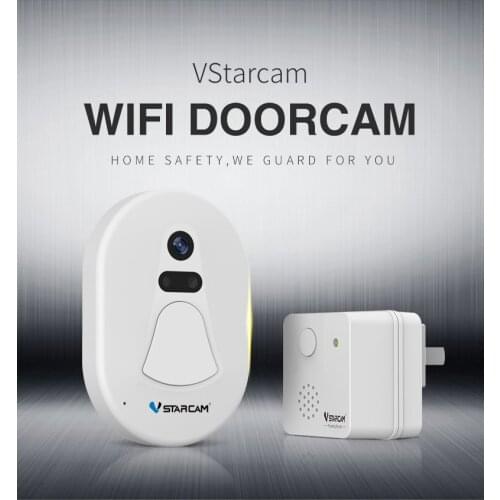 VStarcam D1 Door Camera, Outdoor camera+ Indoor camera,WIFi camera +RF2.4G, Photo Doorbell,support IOS and Android phone asmile