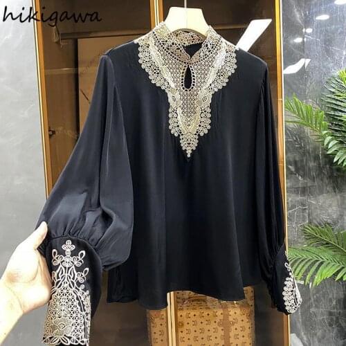 Ажурные блузки HIKIGAWA China At AliExpress