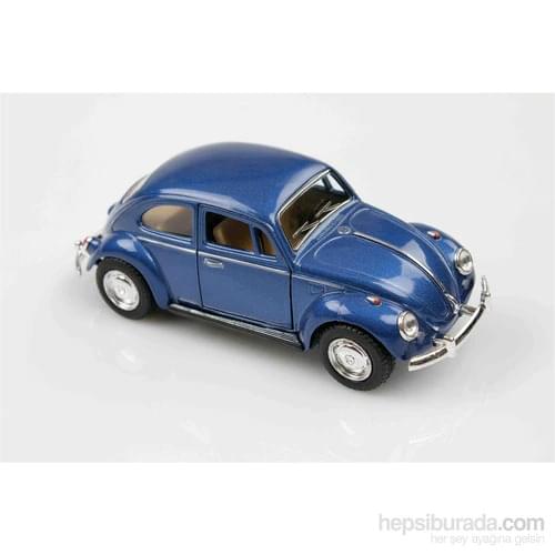 Kinsmart 1967 Volkswagen Classical Beetle 1/32 Czech Leave Die Cast Model Car Blue