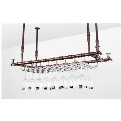 Faucet wine glass rack pipe rack creative upside down glass frame