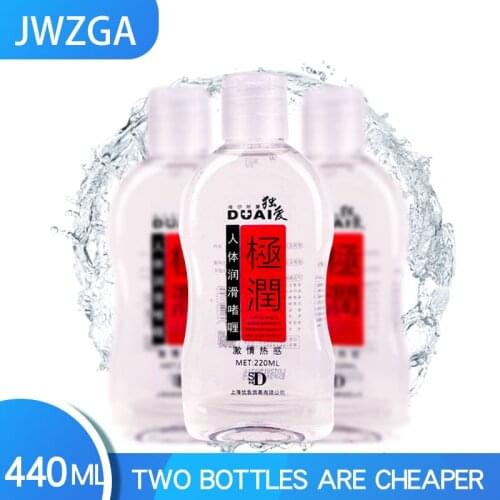 JWZGA Sex Lubricant Water Based Lubricant Sex Toys Goods For Adults Grease Analian 220ML/440ML Vagina Anal 18 Easy To Clean