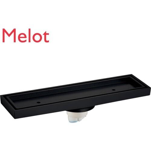 Floor Drain Copper Invisible Lengthened 30cm Rectangular Bathroom Shower Room Bathroom Hidden Brick Deodorant Floor Drain