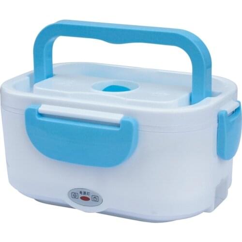 Multifunctional 1.25L Rice Cooker Electric Meal Box Thermal Insulation Food Container Double-layer Electric Heating Lunchbox EU