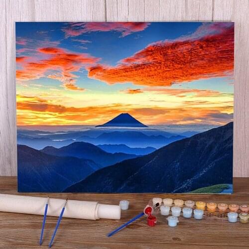 Nature Painting By Numbers Kit Oil Paints 40*50 Picture By Numbers Photo Home Decoration For Children Handiwork Handicraft