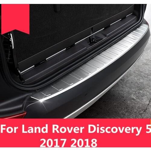 Stainless steel Exterior Interior Rear Trunk Bumper Scuff Plate Door Sill Auto Accessories For Land Rover Discovery 5 2017 2018