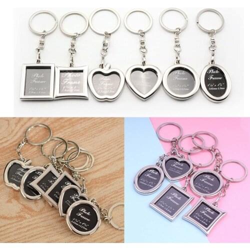 2021 New Key Chain Creative Metal Alloy Insert Photo Picture Frame Key ring Key chain For Love Gift Jewelry Fashion Key Chain