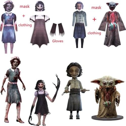 New Hot Horror Figure Cosplay Kids Halloween Costumes Carnival Party Boys Girls Bodysuit+mask Horror Doctor Nurse Yodaa Clothing