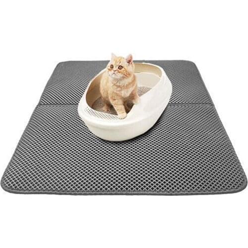 New Pet Cat Litter Mat Double Layer Litter Cat Bed Pads Trapping Pets Litter Box Mat Pet Product Bed for Cats House Clean Mat