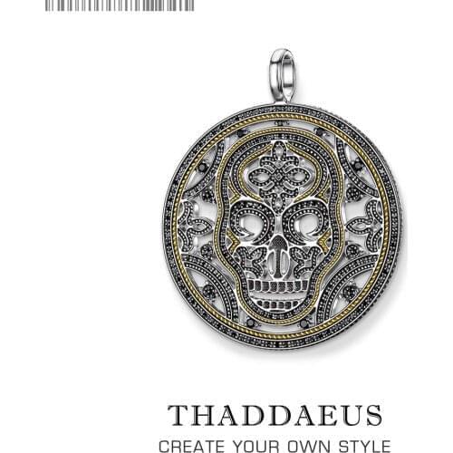 Pendant Amulet Skull,2019 Brand Fashion Jewelry Europe Punk Bijoux Accessories 925 Sterling Silver Gift For Woman & Rebel Men