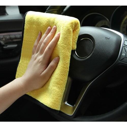2pcs 30x30/60CM Car Wash Microfiber Towel Car Cleaning Drying Cloth Hemming Car Care Cloth Detailing Car Wash Towel