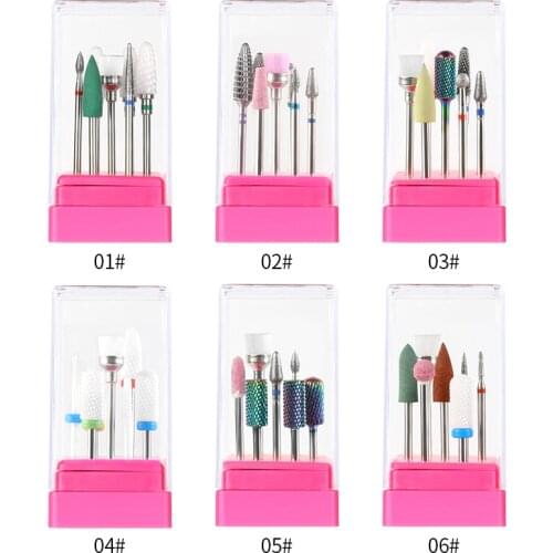 Nail Drill Bits Nail Tungsten Steel Alloy Grinding Head Grinding Machine Dedicated Sander Multi-shape Nail Polish Tool