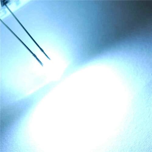 LED light-emitting diode square 2 * 3 * 4 white hair white (50pcs)