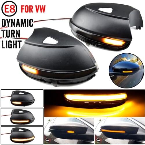 LED Dynamic Turn Signal Light Rearview Mirror Indicator For VW Volkswagen Passat CC B7 Scirocco Jetta MK6 Beetle Euro