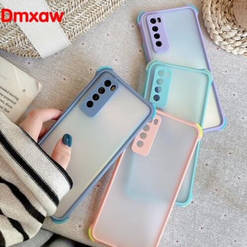 Shockproof Matte Case For Samsung Galaxy A71 A51 Note 10 Plus 9 8 S10E S10 S9 S8 Plus Transparent Soft Cover Anti fall Skin Feel