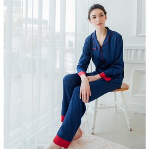 Women and Men Unisex Lovers Silk Satin Sleepwear Home Wear Loungewear pajama Sets with Long Pants