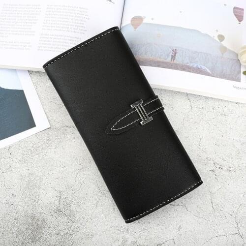Womens wallet ladies wallet long Female Hasp & zipper portfel PU Leather Purses Card Holder ladies porte feuille femme 2020 New