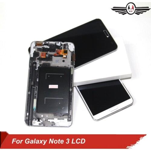 LCD Screen For Samsung Galaxy Note3 Note 3 N9005 LCD Display Touch Screen Digitizer assembly With Frame Note 3 N9005 LCD Display