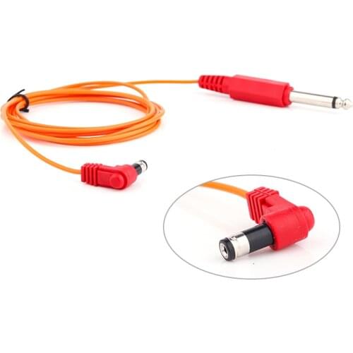 1.8m Soft Silicone Tattoo DC Head Gold Wire Hook Connector Clip Cord Tattoo Power Supply Silicone Clip Cord Tattoo Hook Liner