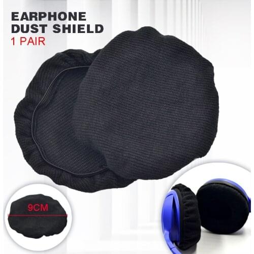 1pair/2pcs Universal Stretchable Headphone Cover Washable Ear Cup Covers Fabric Headset Ear Pad Cover On-Ear Headphones Earpads