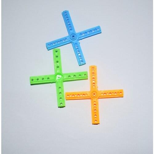10/100pcs cross plastic bar rod rc car bracket robot DIY toy accessories technology model parts baby toys for children