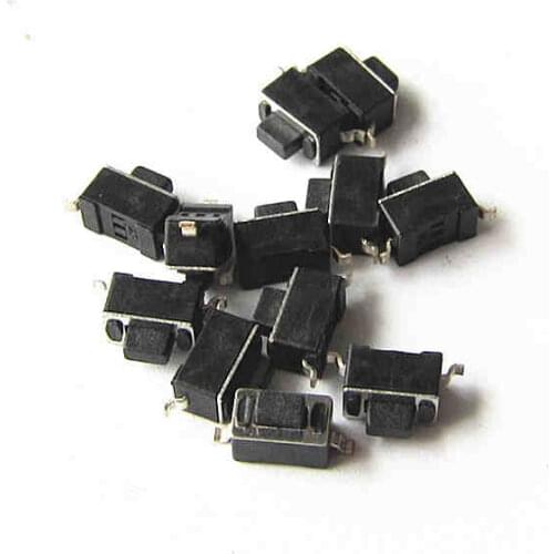 100pcs/ Lot ) 3*6*5 Tact Switch Two Patch Feet Touch on / Off Switch HY-3604 Wholesale Small Switches 3x6x5mm Black Switches