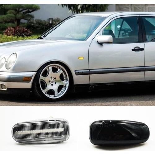 2PCS For Mercedes-BENZ E-Class W210 C-Class W202 W208 Led Dynamic Side Marker Turn Signal Light Sequential Blinker Light