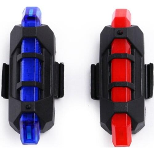 Motorcycle Bicycle Waterproof Rear Light MTB Bike USB Rechargeable LED Lamp Warning Taillamp Accessories,2 Pcs