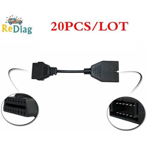 20PCS/LOT for GM12 OBD2 Adapter Cable for GM12 Pin ODB Connector to OBD II 16Pin Car Diagnostic Tool Cable for GM 12 Pin