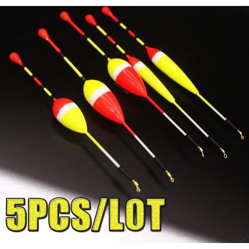 5pcs/lot Ice Fishing Float Foam drift Size 1g 2g 3g Bobber Set Buoy Boia Floats For Carp Fishing Tackle Accessories