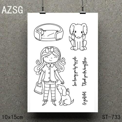 AZSG My beautiful family Clear Stamps/seal for DIY Scrapbooking/Card Making/Photo Album Decoration Supplies