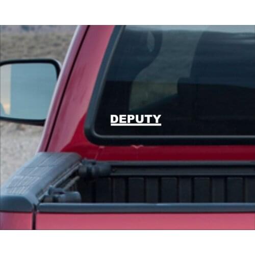 Black/Sliver Deputy Vinyl Sticker Waterproof Car Window Sticker Decal Sticker Gift Vinyl Decor Removable S785