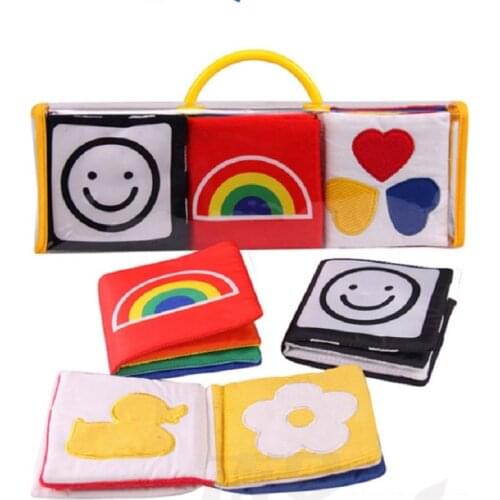 Baby Toys Cloth Books Soft Baby Books Rustle Sound Baby Quiet Books Infant Early Learning Educational Toys 0 -12 Months Rattles