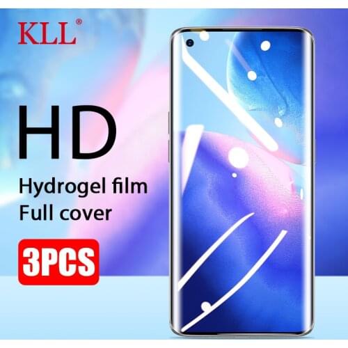 1-3Pcs HD Hydrogel Film for OPPO Reno 2 3 Find X2 Pro X3 Neo lite A52 A72 A5 Screen Protector Realme GT XT 8 7 Pro no glass