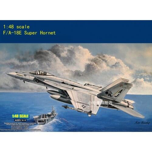 HobbyBoss 85812 1/48 F/A-18E F18 Super Hornet Fighter Airplane Static Model Kit TH18377-SMT6