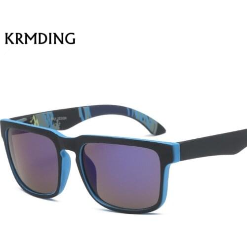 KRMDING Classic Square Sunglasses Mens Sports Style Sunglasses HD Driving Goggles Lens Glasses Mens Gafas de sol UV400