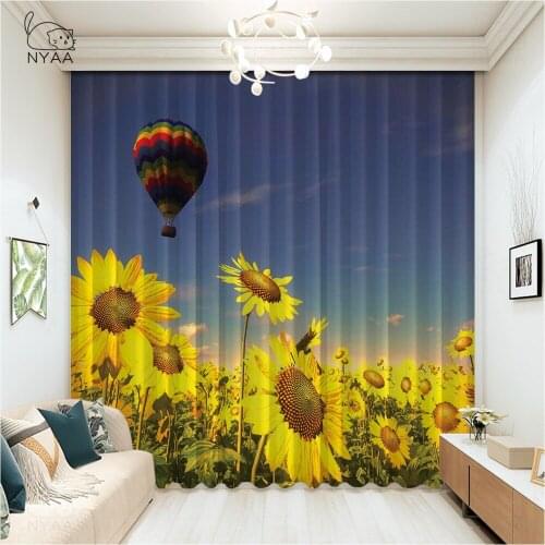 Red And White Hot Air Balloons Curtain Cartoon Curtains For Elegant Room Window Decoration Curtains For Bedroom Micro Shading