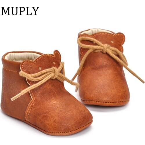 Leather New Classic Sports Sneakers Newborn Baby Boys Girls First Walkers Shoes Infant Toddler Soft Sole Anti-slip 0-18M
