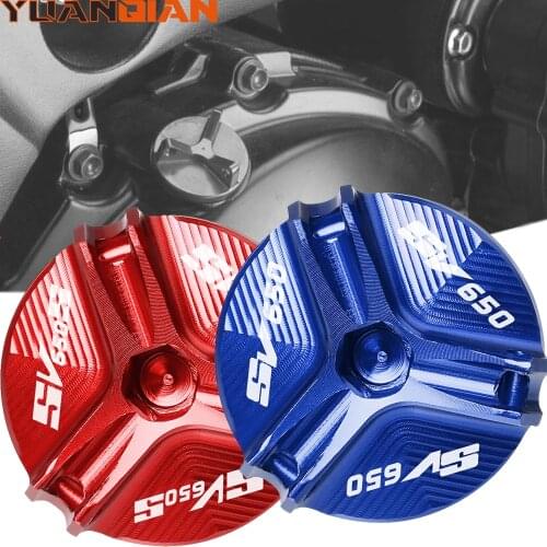 Oil Filler Cap For SUZUKI SV650 SV650S SV650A SV650X SV 650 Motorcycle Accessories Engine Oil Drain Plug Sump Nut Cup Cover