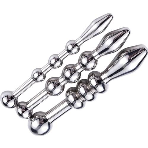 Male Spherical Urethral Blockage Adult Products Metal Horses Eye Insertion Rod Urethral Dilatation Masturbation Toy